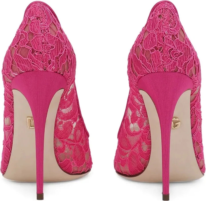Belucci 90mm lace pumps - Image 3