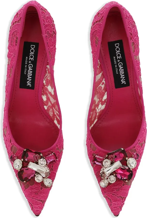 Belucci 90mm lace pumps - Image 4