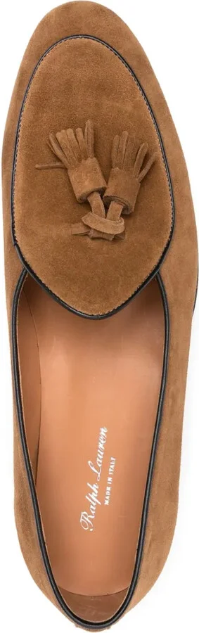 Belvin tassel-detail suede loafers - Image 4