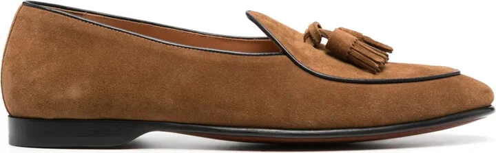 Belvin tassel-detail suede loafers
