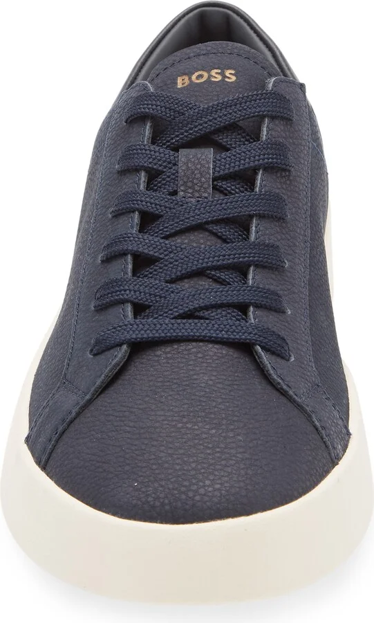 Belwar Low Top Pebbled Leather Sneaker - Image 4