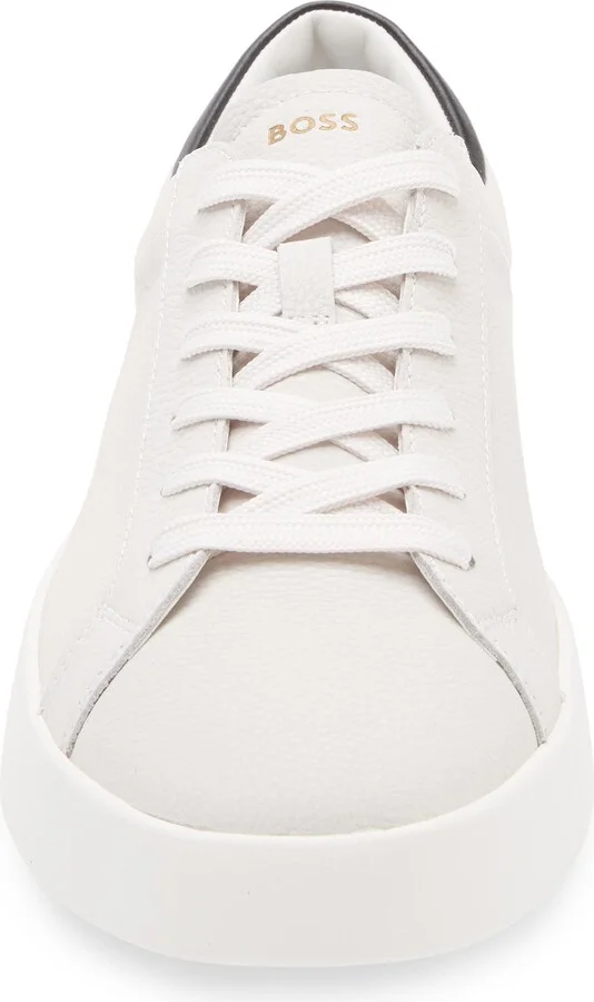 Belwar Low Top Pebbled Leather Sneaker - Image 4