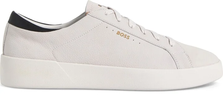 Belwar Low Top Pebbled Leather Sneaker - Image 9