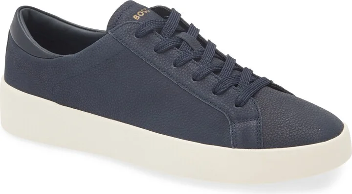 Belwar Low Top Pebbled Leather Sneaker