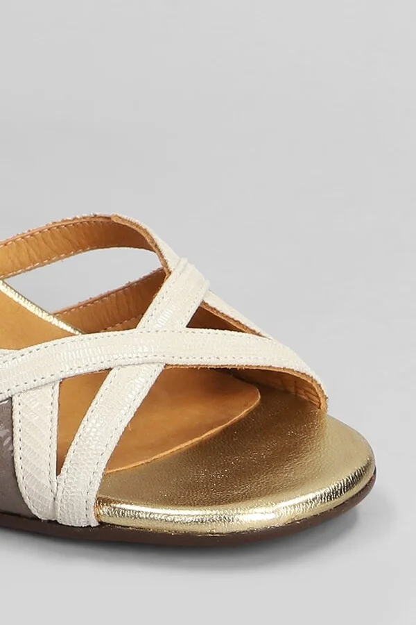 Bemon Sandals In Beige Leather - Image 5