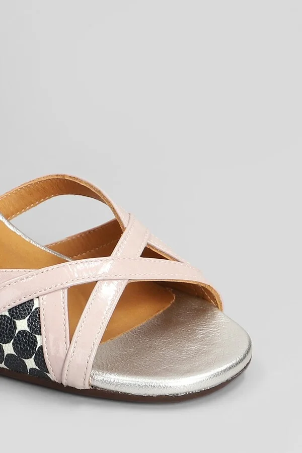 Bemon Sandals In Rose-pink Leather - Image 5