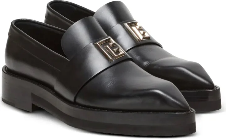 Ben logo-lettering loafers - Image 2