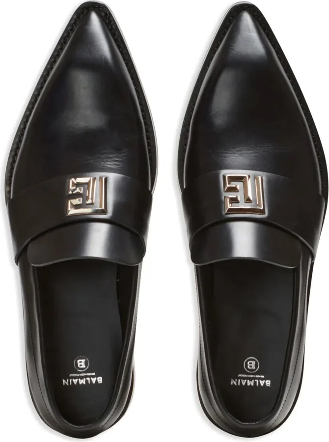 Ben logo-lettering loafers - Image 4