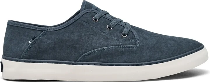 Ben Sherman Men's Camden Canvas Low Casual Sneakers from Finish Line - Navy, White - Image 2