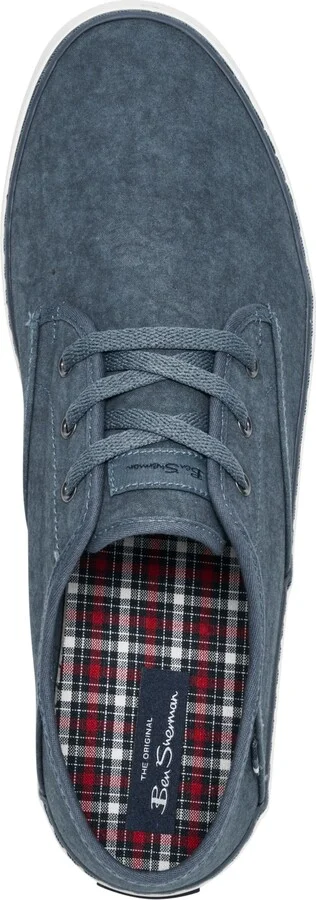 Ben Sherman Men's Camden Canvas Low Casual Sneakers from Finish Line - Navy, White - Image 5