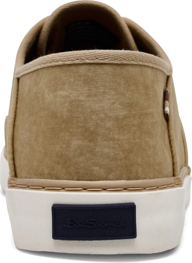 Ben Sherman Men's Camden Canvas Low Casual Sneakers from Finish Line - Navy, White - Image 9