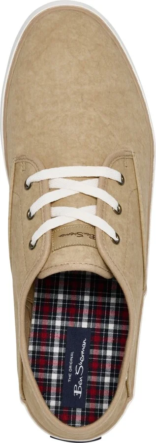 Ben Sherman Men's Camden Canvas Low Casual Sneakers from Finish Line - Navy, White - Image 10