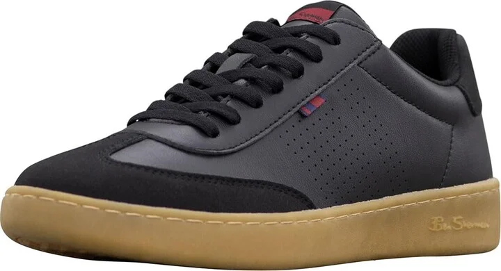 Ben Sherman Mens Glasgow Lace Up Sneakers Shoes Casual - Black - Size 9 M
