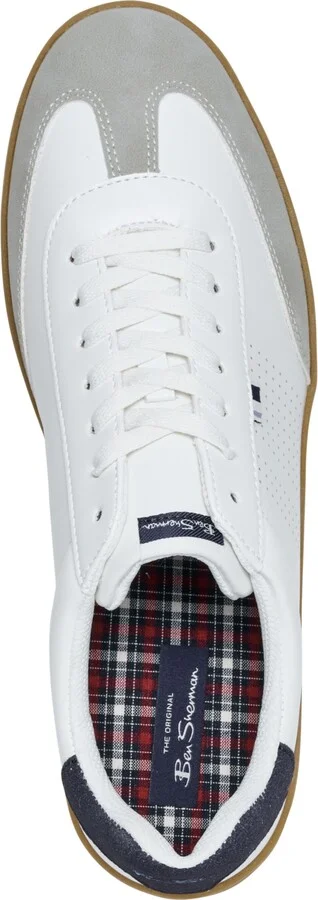 Ben Sherman Men's Glasgow Low Casual Sneakers from Finish Line - White, Navy, Gum - Image 5