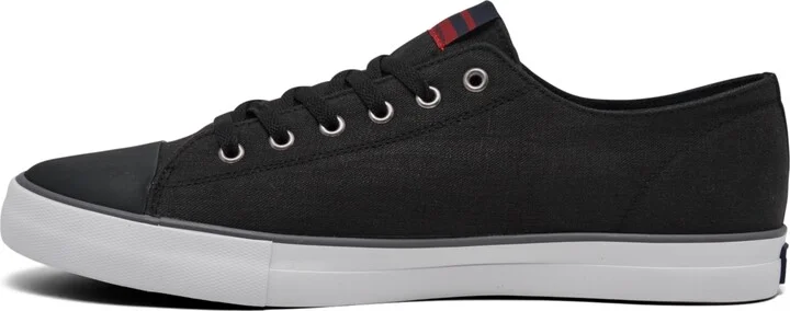 Ben Sherman Men's Hadley Low Canvas Casual Sneakers from Finish Line - Black/Grey - Image 3