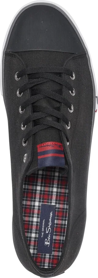 Ben Sherman Men's Hadley Low Canvas Casual Sneakers from Finish Line - Black/Grey - Image 5