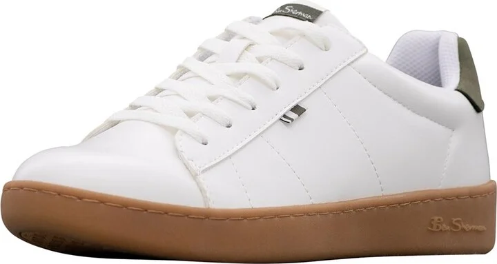 Ben Sherman Mens Hampton Lace Up Sneakers Shoes Casual - White - Size 8 M