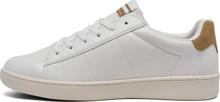 Ben Sherman Men's Hampton Low Court Casual Sneakers from Finish Line - White/Tan - Image 3
