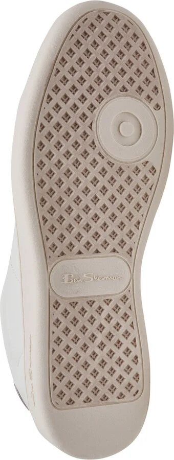 Ben Sherman Men's Hampton Low Court Casual Sneakers from Finish Line - White/Tan - Image 6