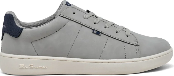 Ben Sherman Men's Hampton Low Court Casual Sneakers from Finish Line - White/Tan - Image 7
