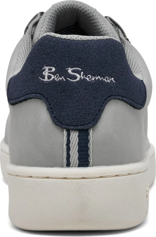 Ben Sherman Men's Hampton Low Court Casual Sneakers from Finish Line - White/Tan - Image 9