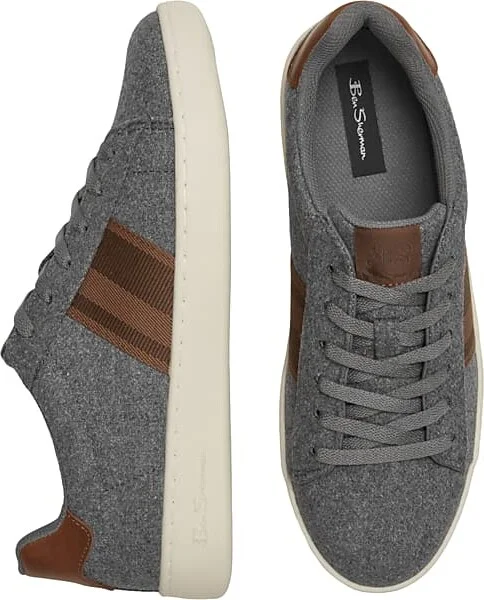 Ben Sherman Men's Widley Lace-To-Toe Sneakers Gray/Brown
