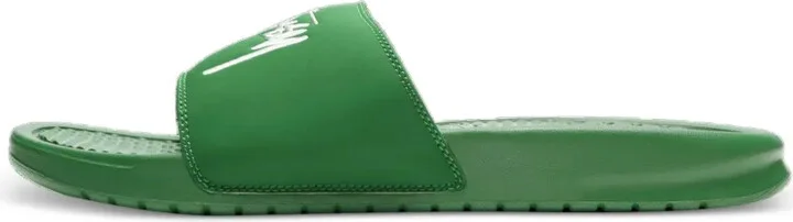Benassi "Pine Green/Sail" slides - Image 4