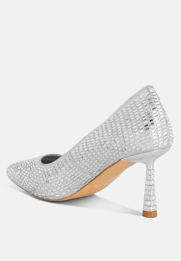 Benjamins Rhinestones Embellished Pumps - Image 7