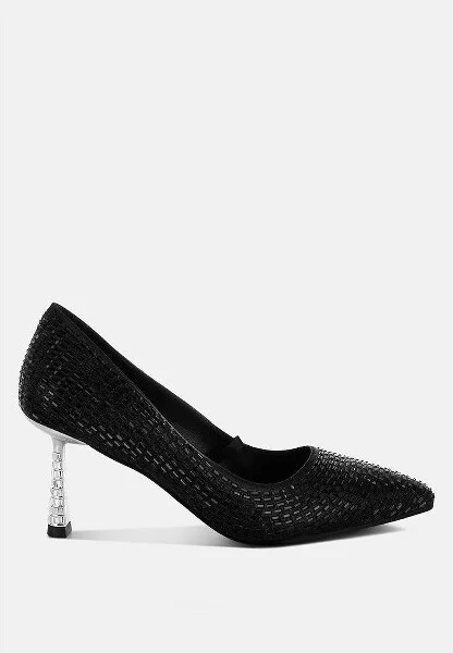 Benjamins Rhinestones Embellished Pumps Women