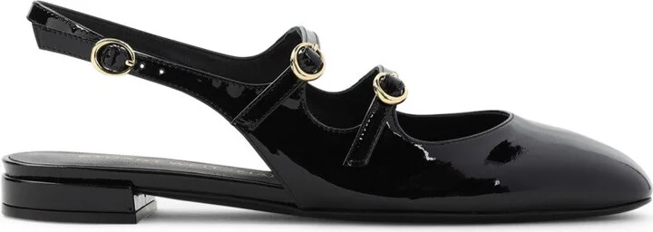 Benni Black Patent Leather Ballerinas
