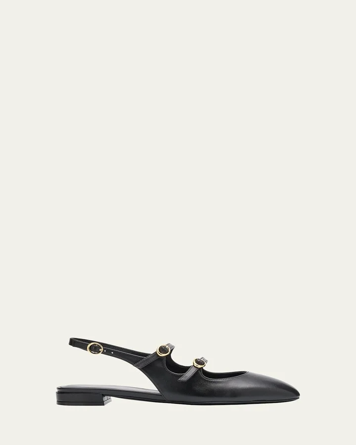 Benni Leather Mary Jane Ballerina Flats
