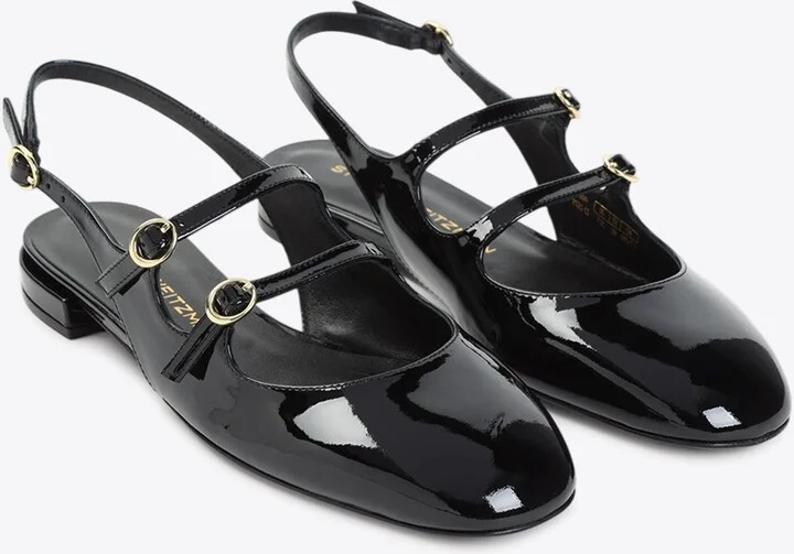 Benni Patent Leather Slingback Flats - Image 2