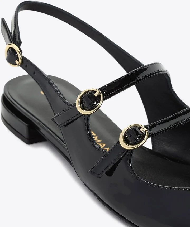 Benni Patent Leather Slingback Flats - Image 3