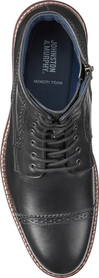 Benton Leather Cap Toe Boot - Image 5