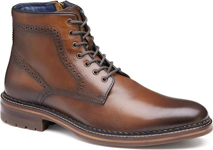 Benton Mens Leather Ankle Chelsea Boots