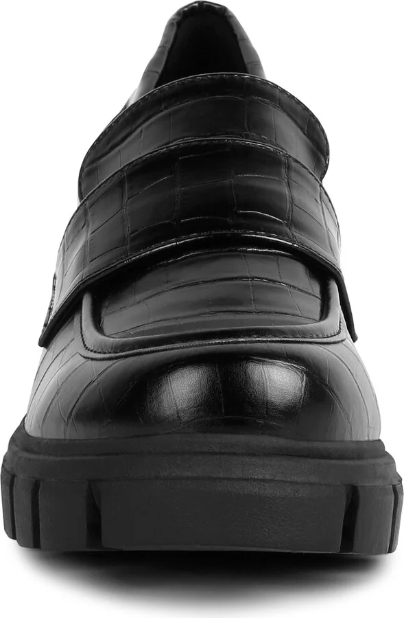 Benz Croc Embossed Loafer Pump - Image 3