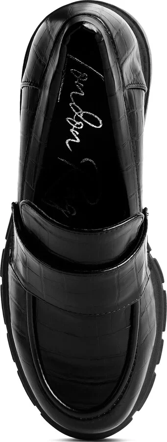 Benz Croc Embossed Loafer Pump - Image 6