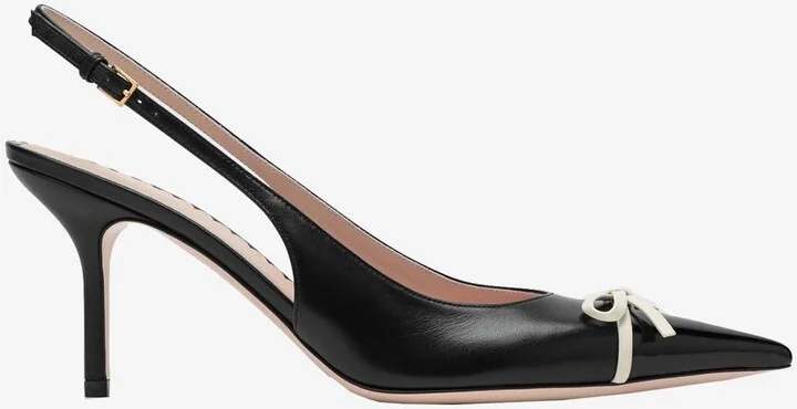Bepointy 80 Leather Slingback Pumps