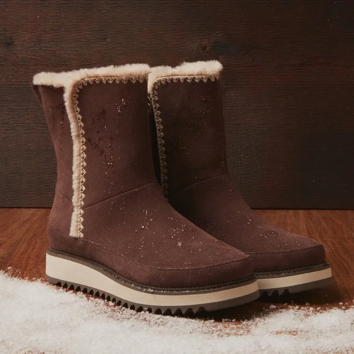 Bergen Brown Water Resistant Suede Boot