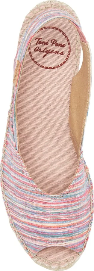 Beri Slingback Espadrille Peep Toe Platform Wedge Sandal - Image 4
