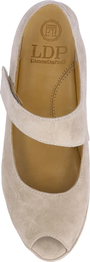 Berilita Slingback Peep Toe Wedge Sandal - Image 5