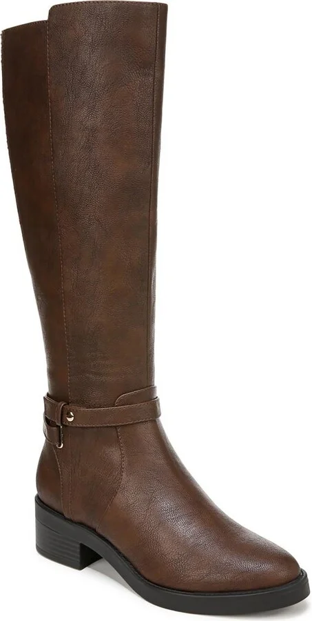 Berkley Womens Wide Calf Faux Leather Knee-High Boots