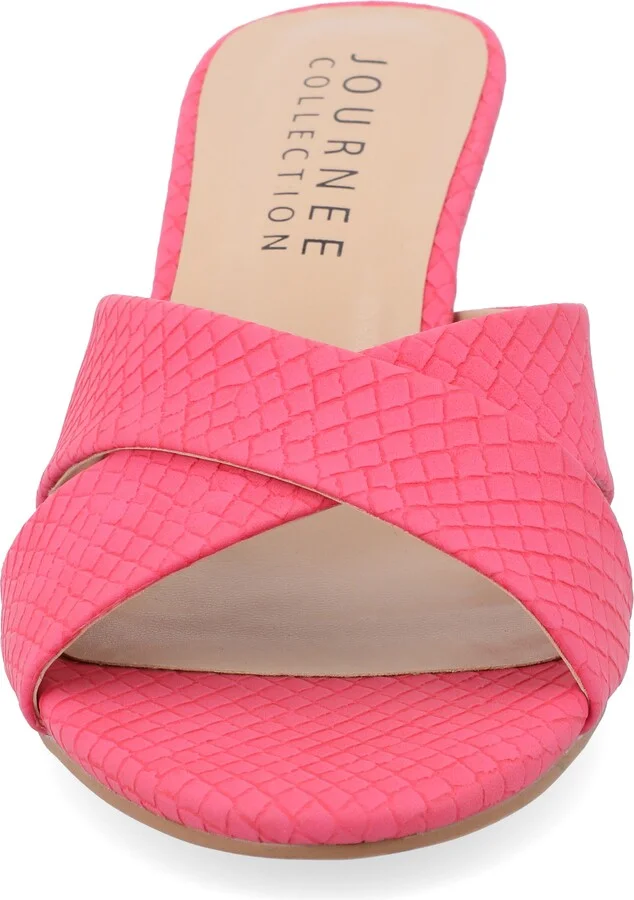 Berkly Snake-Embossed Slide Sandal - Image 3