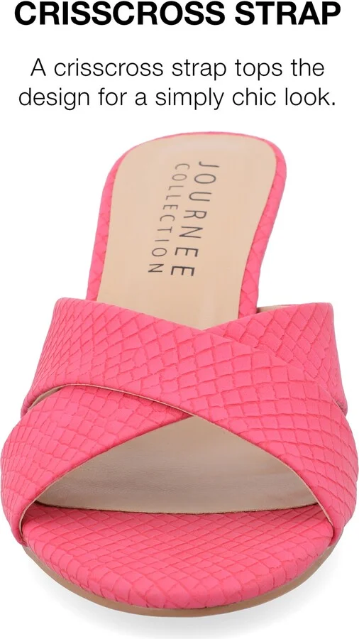Berkly Snake-Embossed Slide Sandal - Image 9
