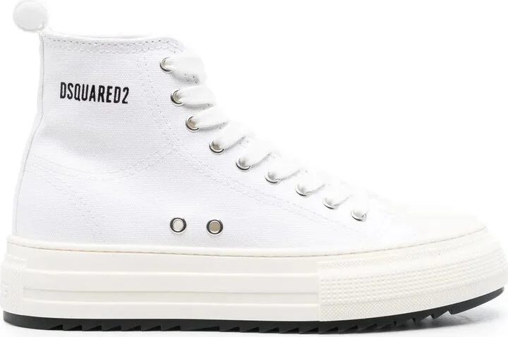 Berlin platform-sole high-top sneakers