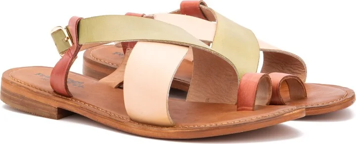 Berlynn Leather Flat Sandal - Image 7