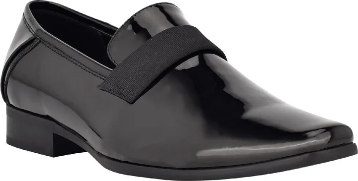 Bernard Mens Patent Leather Square Toe Oxfords