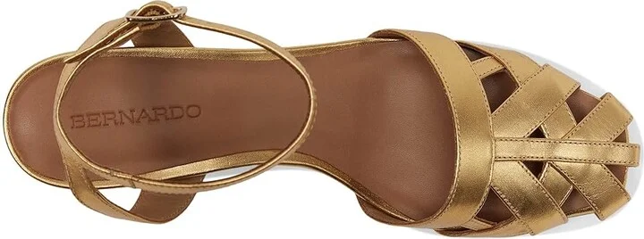 Bernardo Atlas High Women's Heels Gold : 9 M, Leather - Image 2