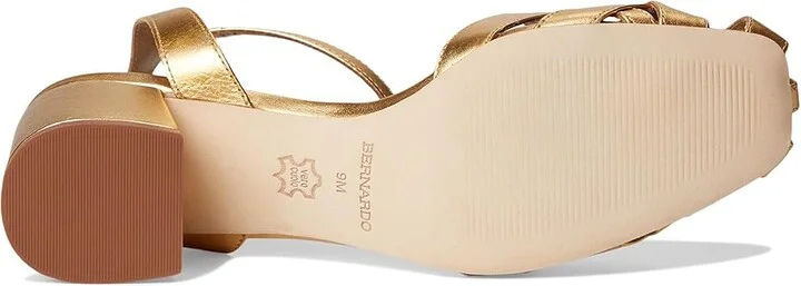 Bernardo Atlas High Women's Heels Gold : 9 M, Leather - Image 3