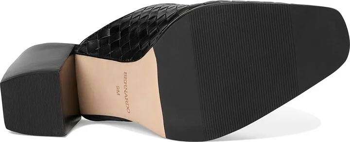 Bernardo Britt Woven High Women's Heels Black : 9.5 M, Leather - Image 3